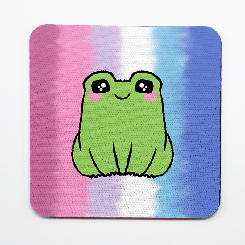 LGBTQ+ Frog Square Coasters