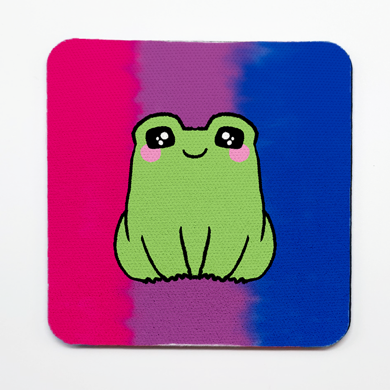 LGBTQ+ Frog Square Coasters