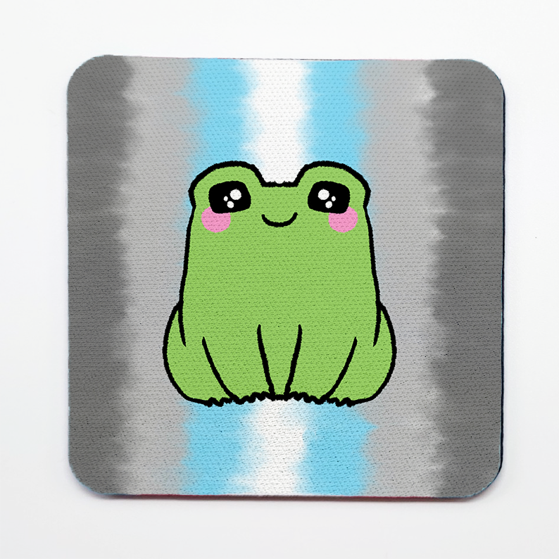 LGBTQ+ Frog Square Coasters