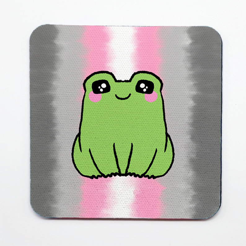 LGBTQ+ Frog Square Coasters