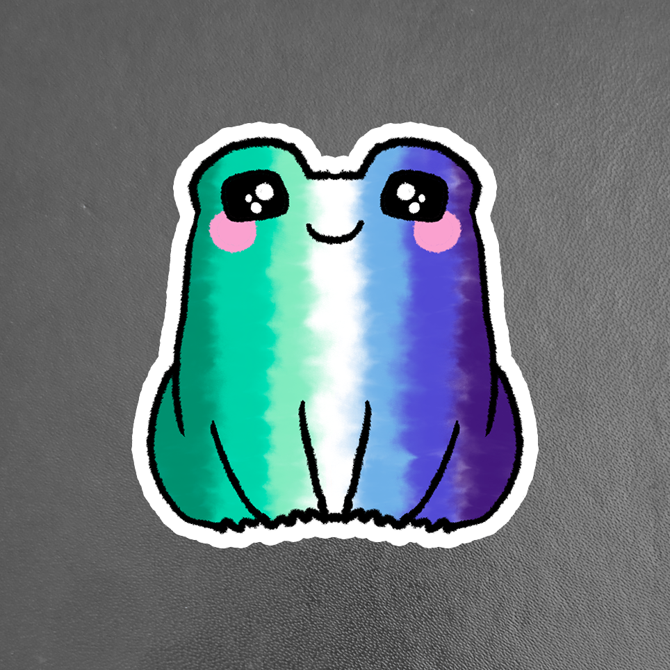 Gay LGBTQ+ Sweet Frog Sticker
