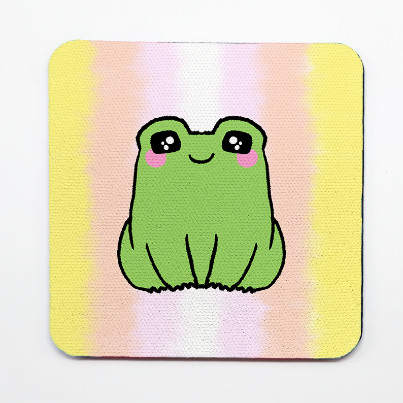 LGBTQ+ Frog Square Coasters