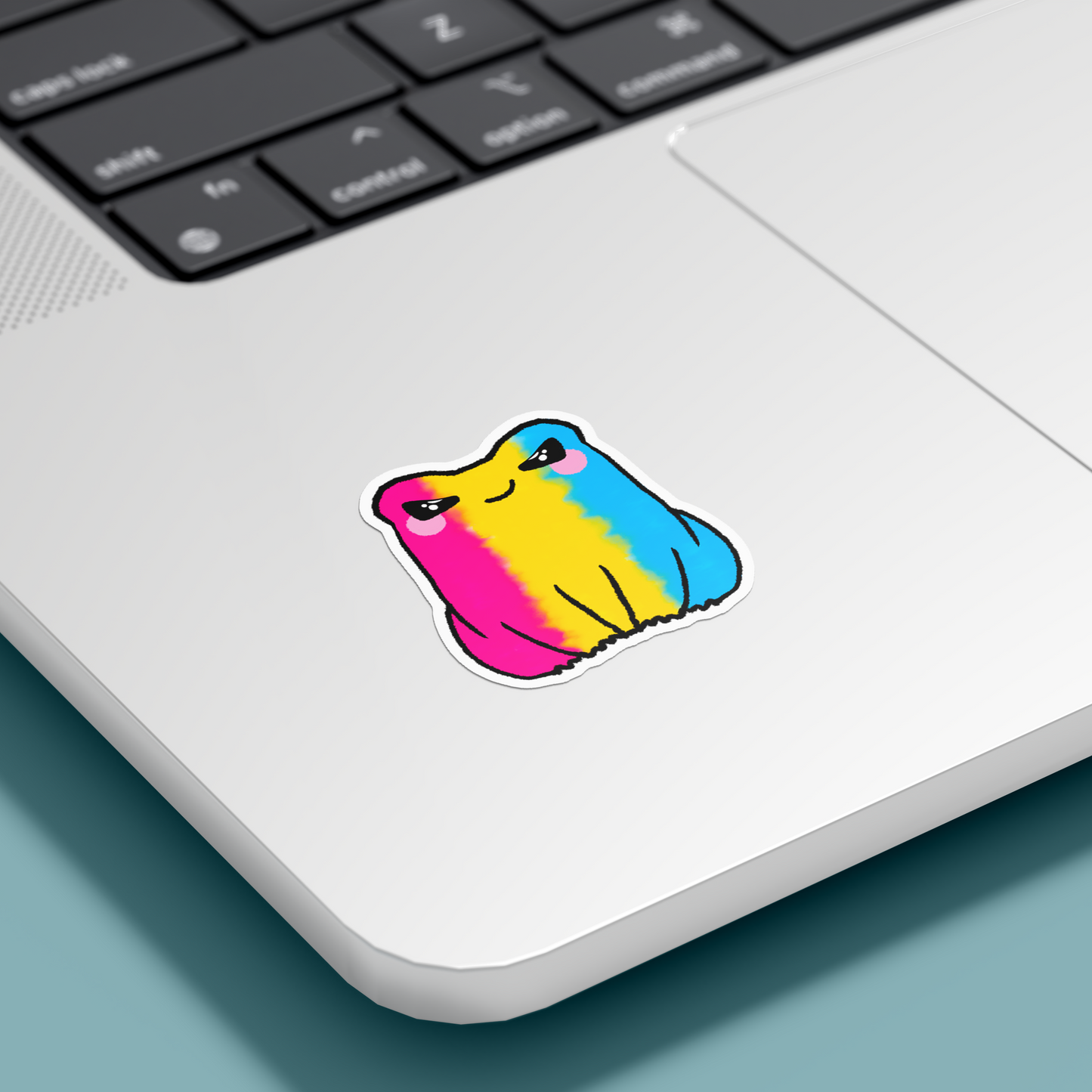 Pansexual LGBTQ+ Angry Frog Sticker