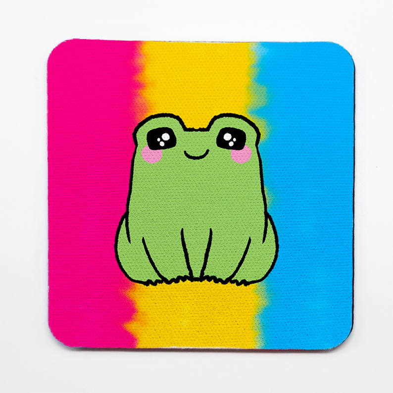 LGBTQ+ Frog Square Coasters