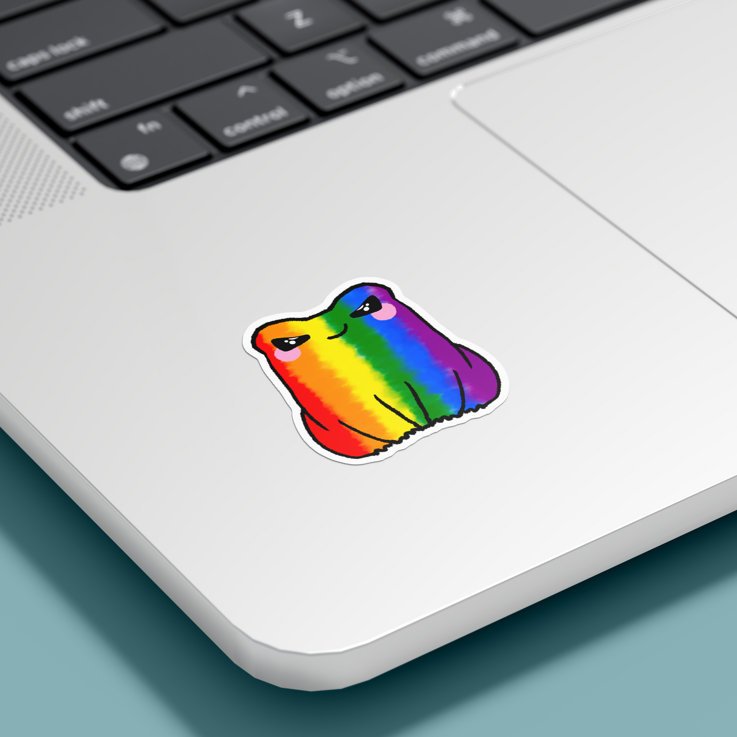 Rainbow Pride LGBTQ+ Angry Frog Sticker