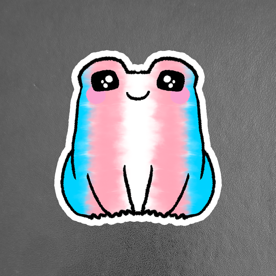 Transgender LGBTQ+ Sweet Frog Sticker