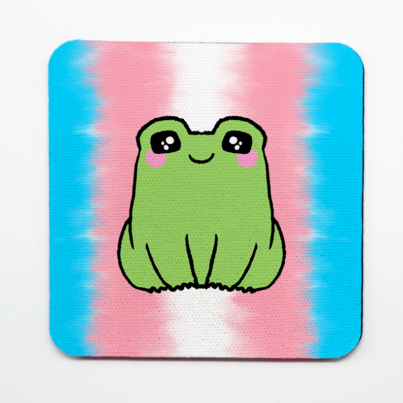 LGBTQ+ Frog Square Coasters