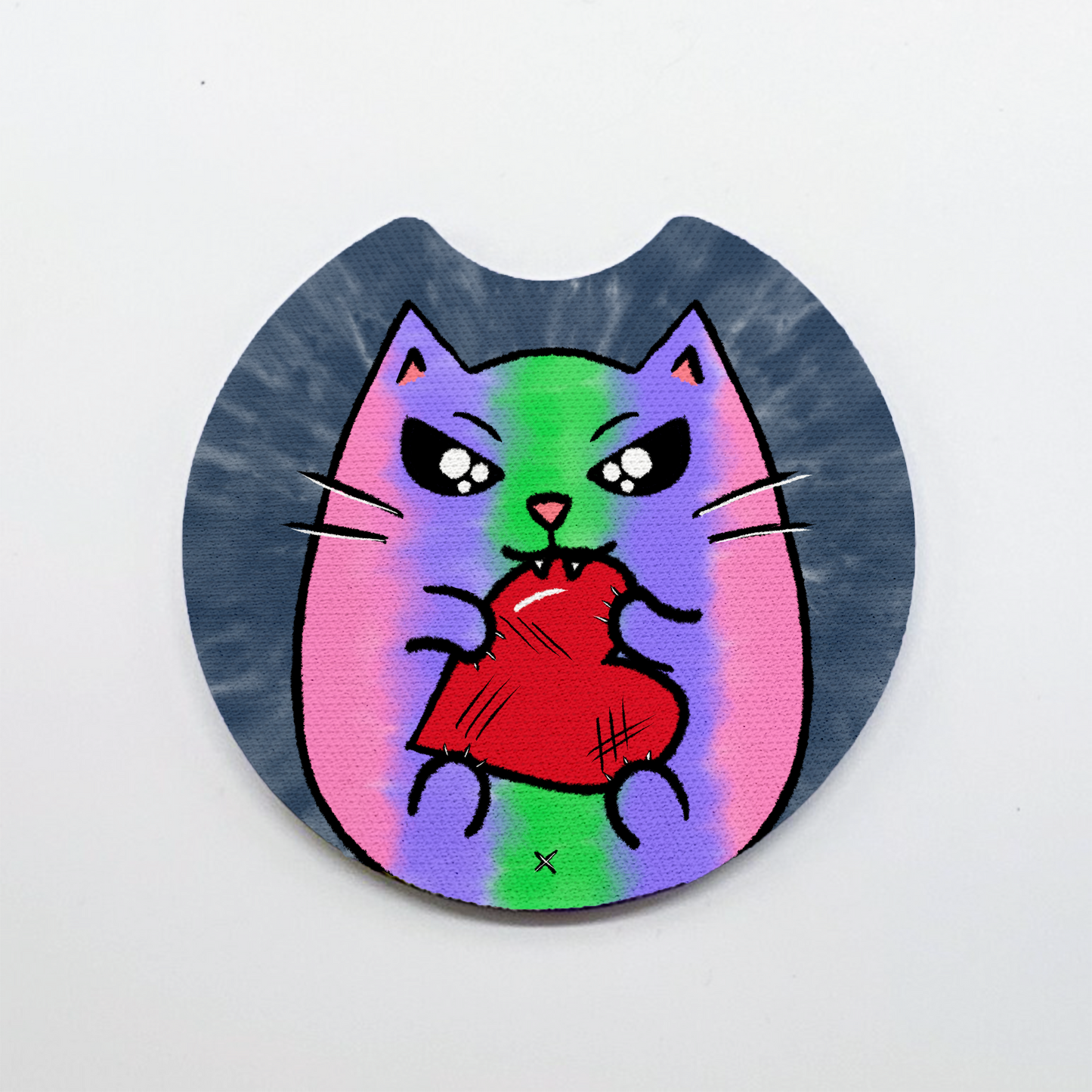 LGBTQ+ Angry Cat Car Coasters