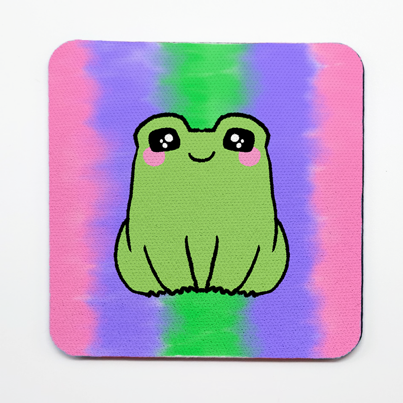 LGBTQ+ Frog Square Coasters