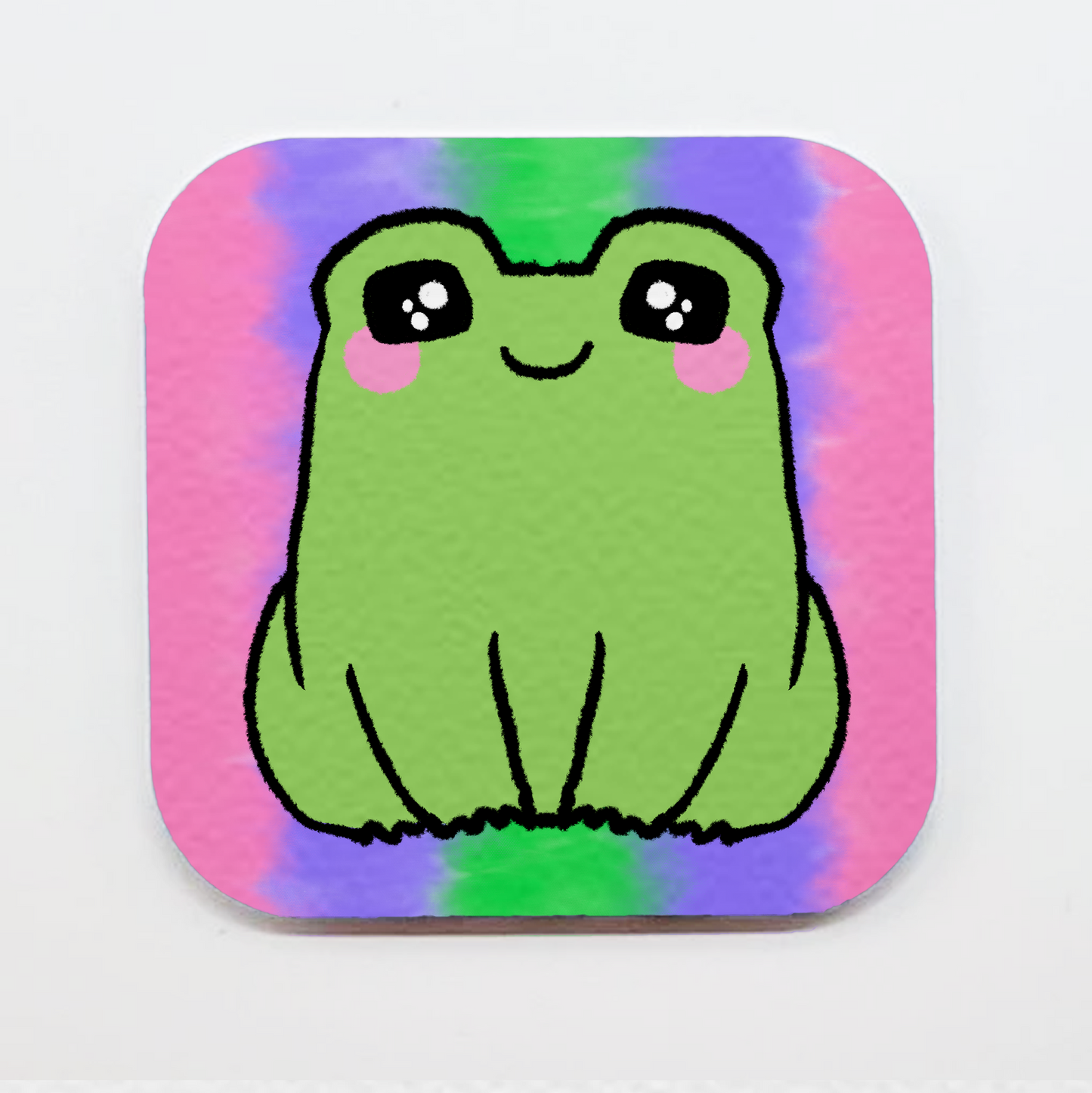LGBTQ+ Frog Square Magnets