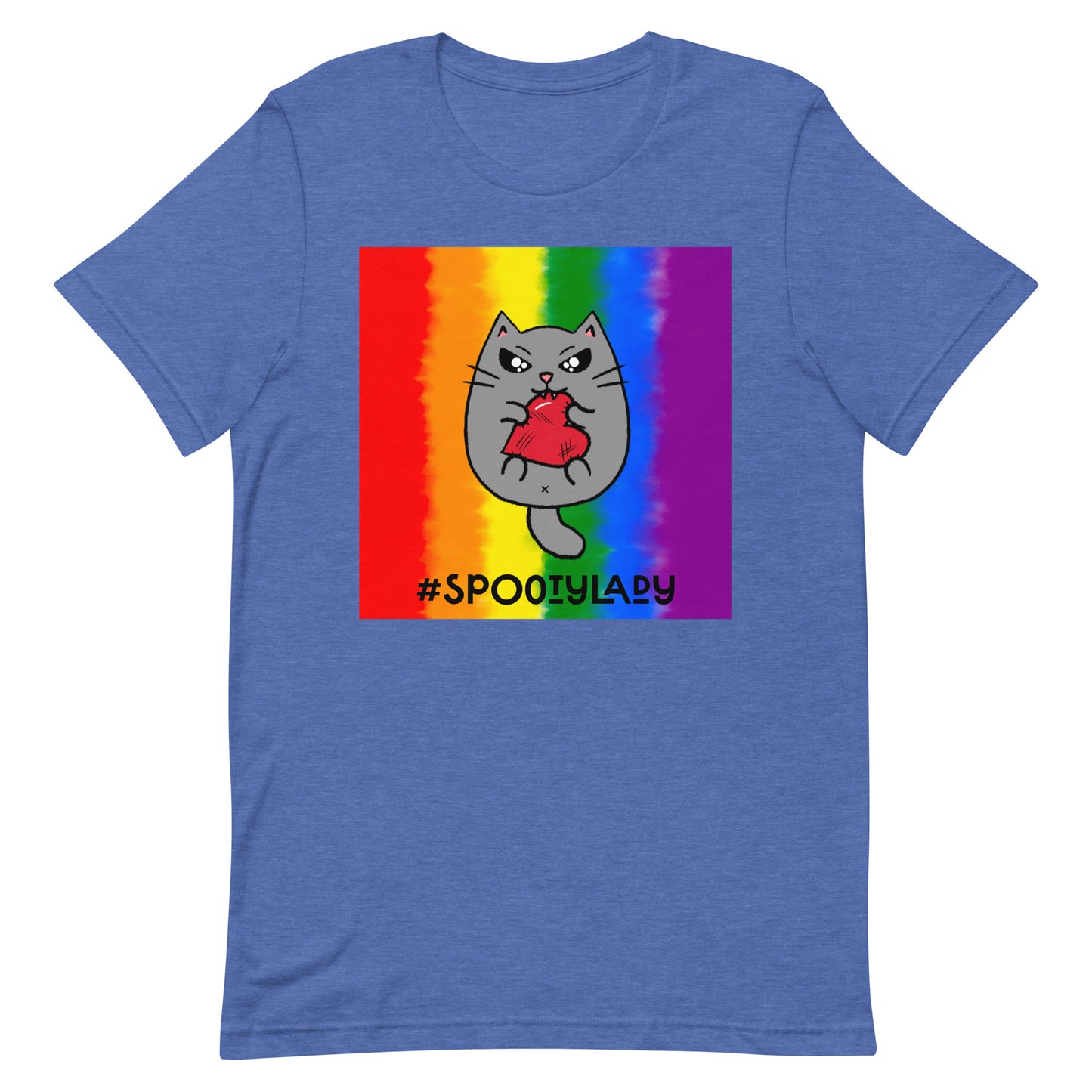 Rainbow Pride Angry Cat T-Shirt