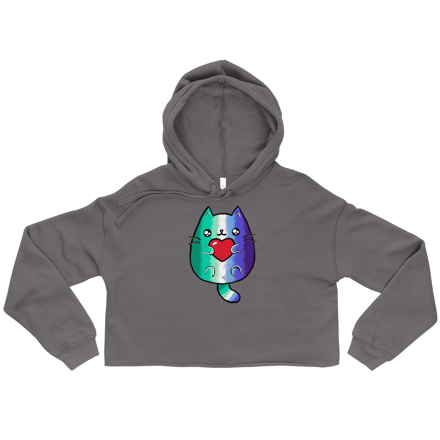 Gay Sweet Cat Cropped Hoodie