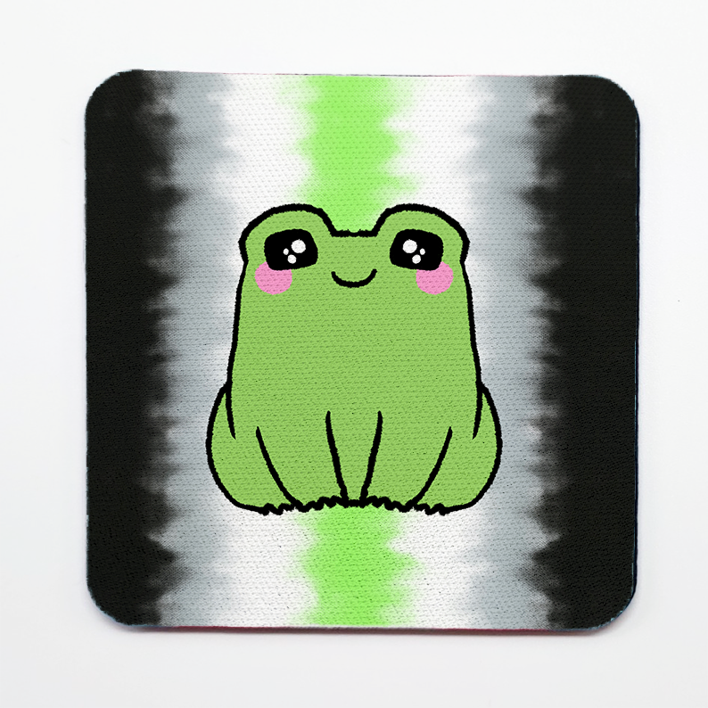 LGBTQ+ Frog Square Coasters