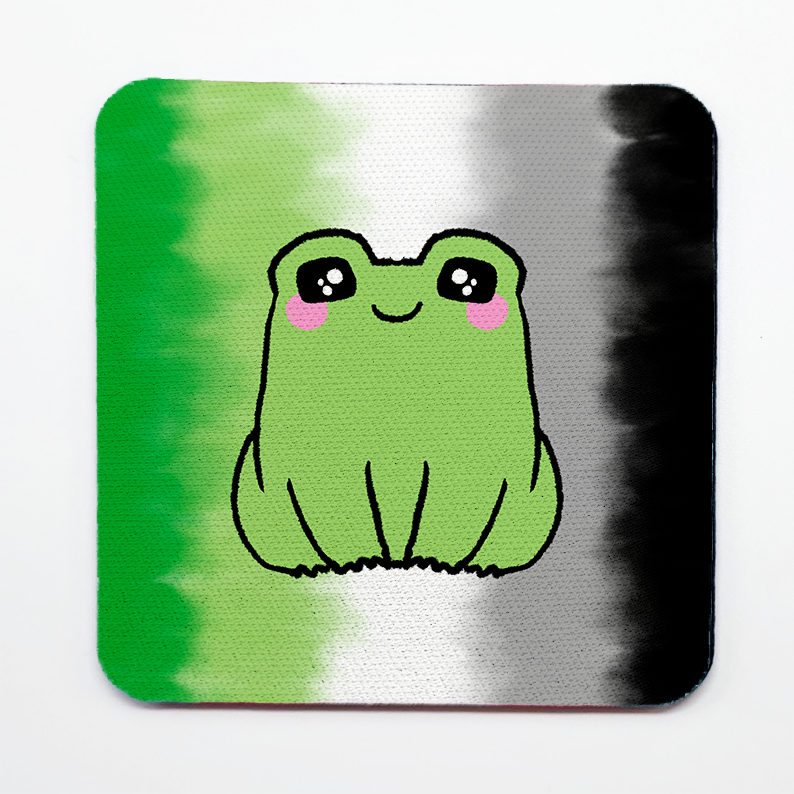 LGBTQ+ Frog Square Coasters