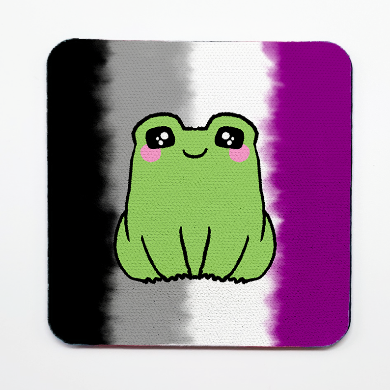 LGBTQ+ Frog Square Coasters