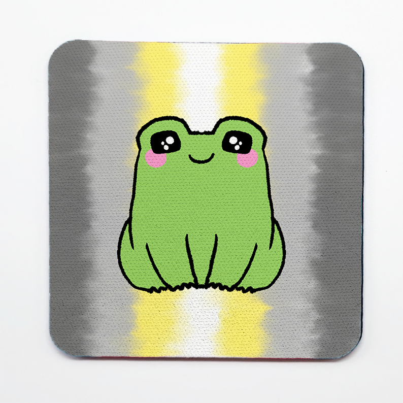 LGBTQ+ Frog Square Coasters