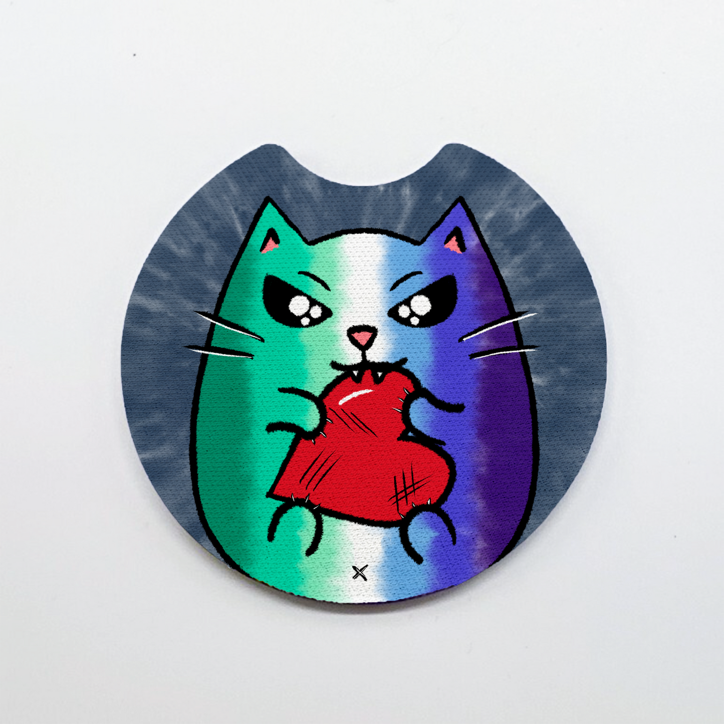 LGBTQ+ Angry Cat Car Coasters