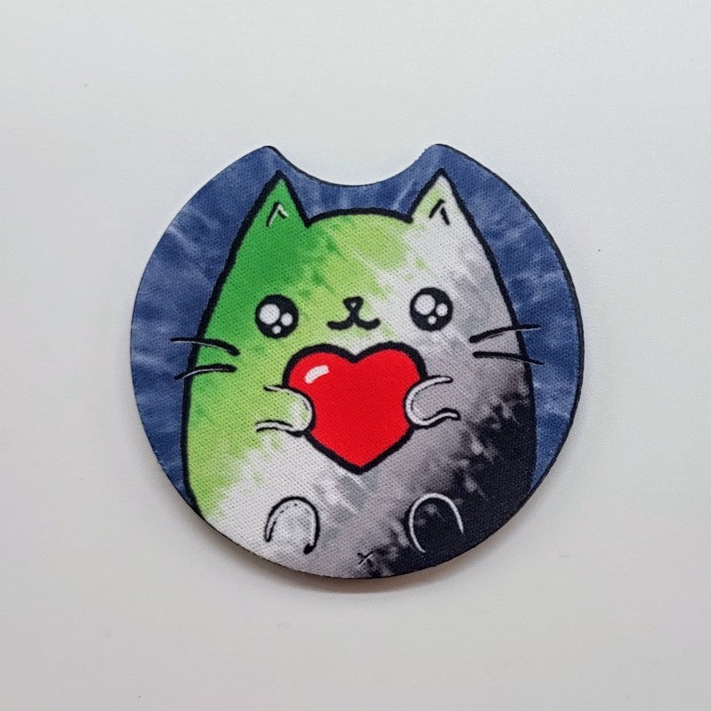 LGBTQ+ Sweet Cat Car Coasters