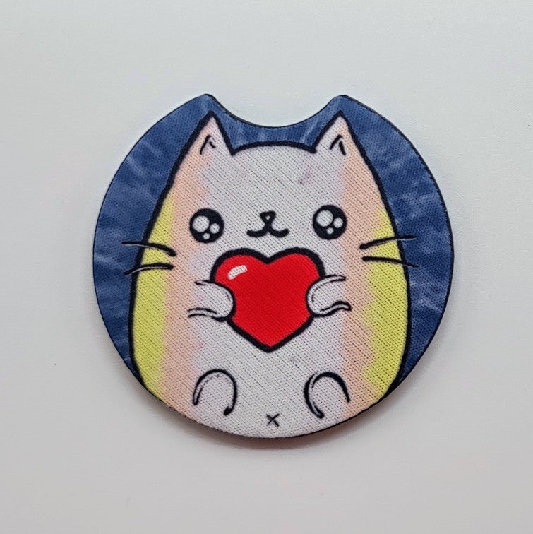 LGBTQ+ Sweet Cat Car Coasters