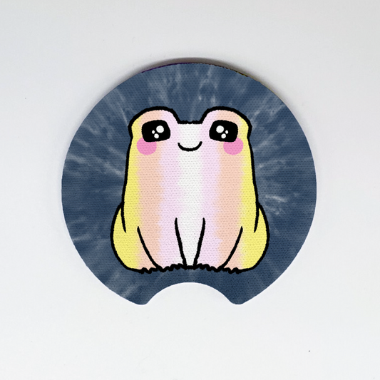 Pangender LGBTQ+ Frog Car Coasters