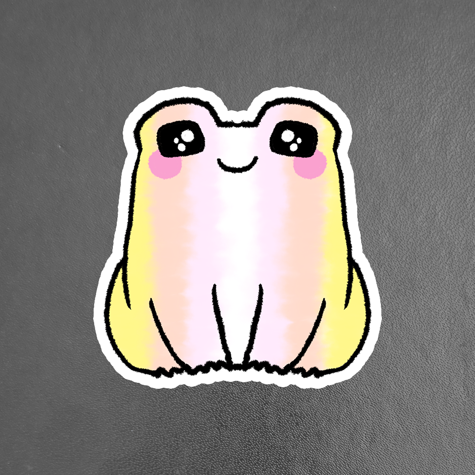 Pangender LGBTQ+ Sweet Frog Sticker