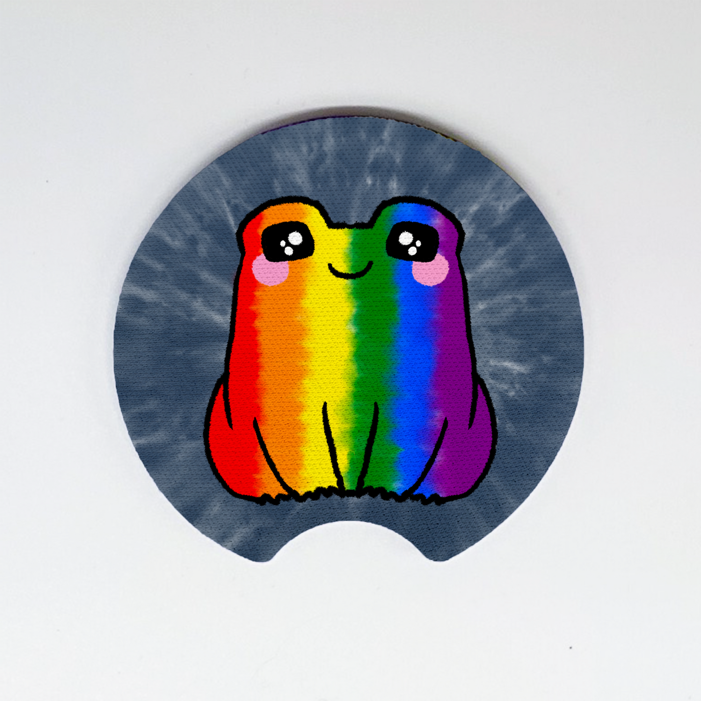 Rainbow Pride LGBTQ+ Frog Car Coasters