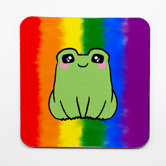 LGBTQ+ Frog Square Coasters