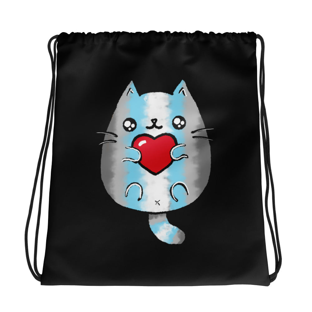 Demiboy Sweet Cat Drawstring Bag