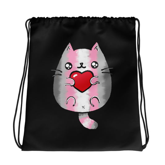 Demigirl Sweet Cat Drawstring Bag