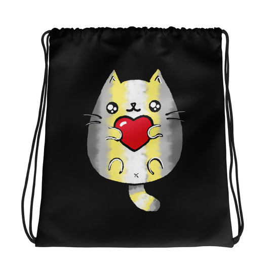 Demigender Sweet Cat Drawstring Bag