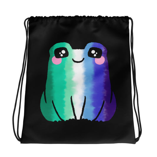 Gay Frog Drawstring Bag