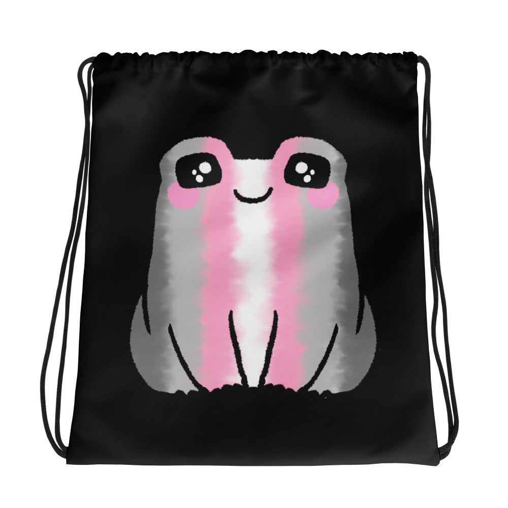 Demigirl Frog Drawstring Bag