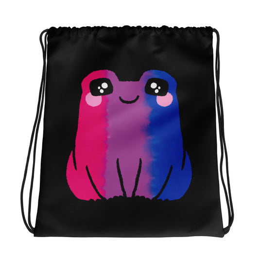 Bisexual Frog Drawstring Bag