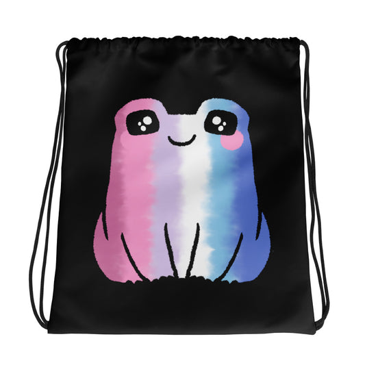 Bigender Frog Drawstring Bag