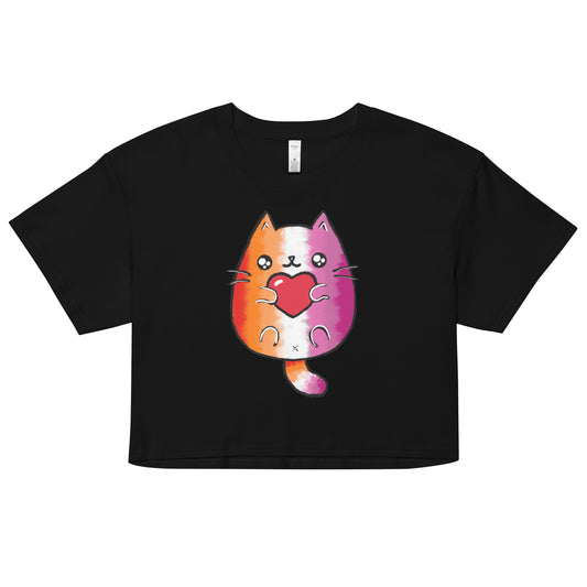 Lesbian Sweet Cat Crop Top