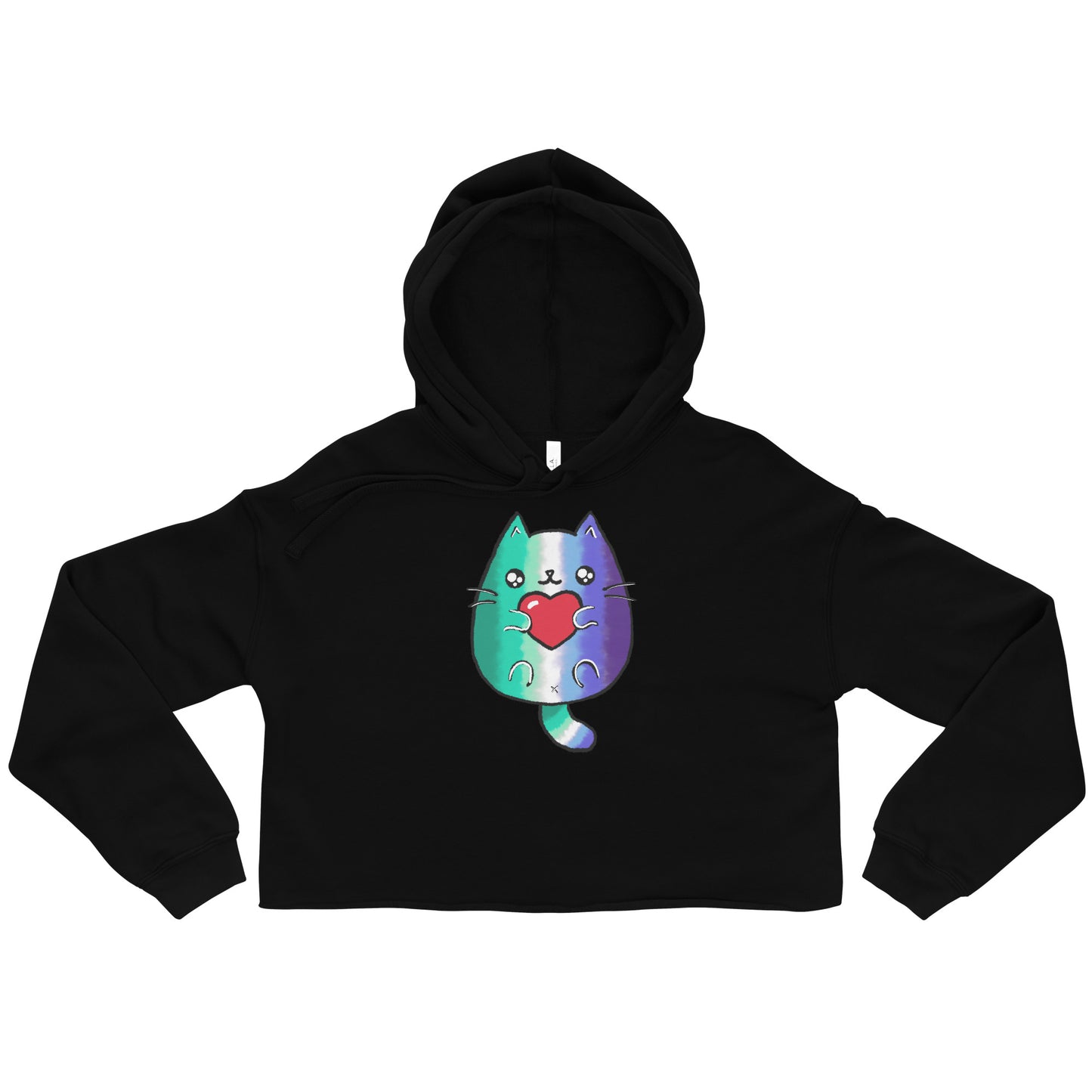 Gay Sweet Cat Cropped Hoodie