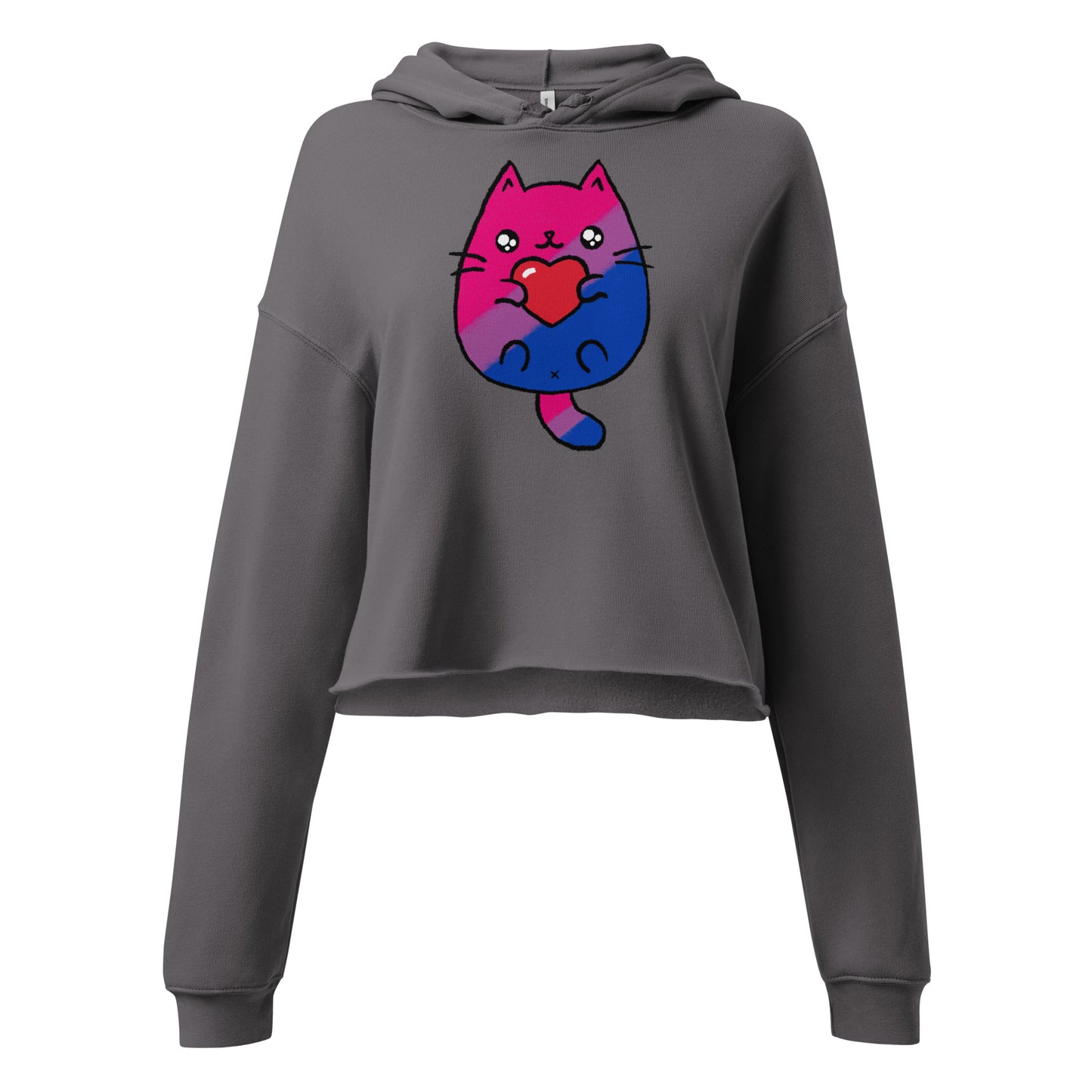 Bisexual Sweet Cat Cropped Hoodie