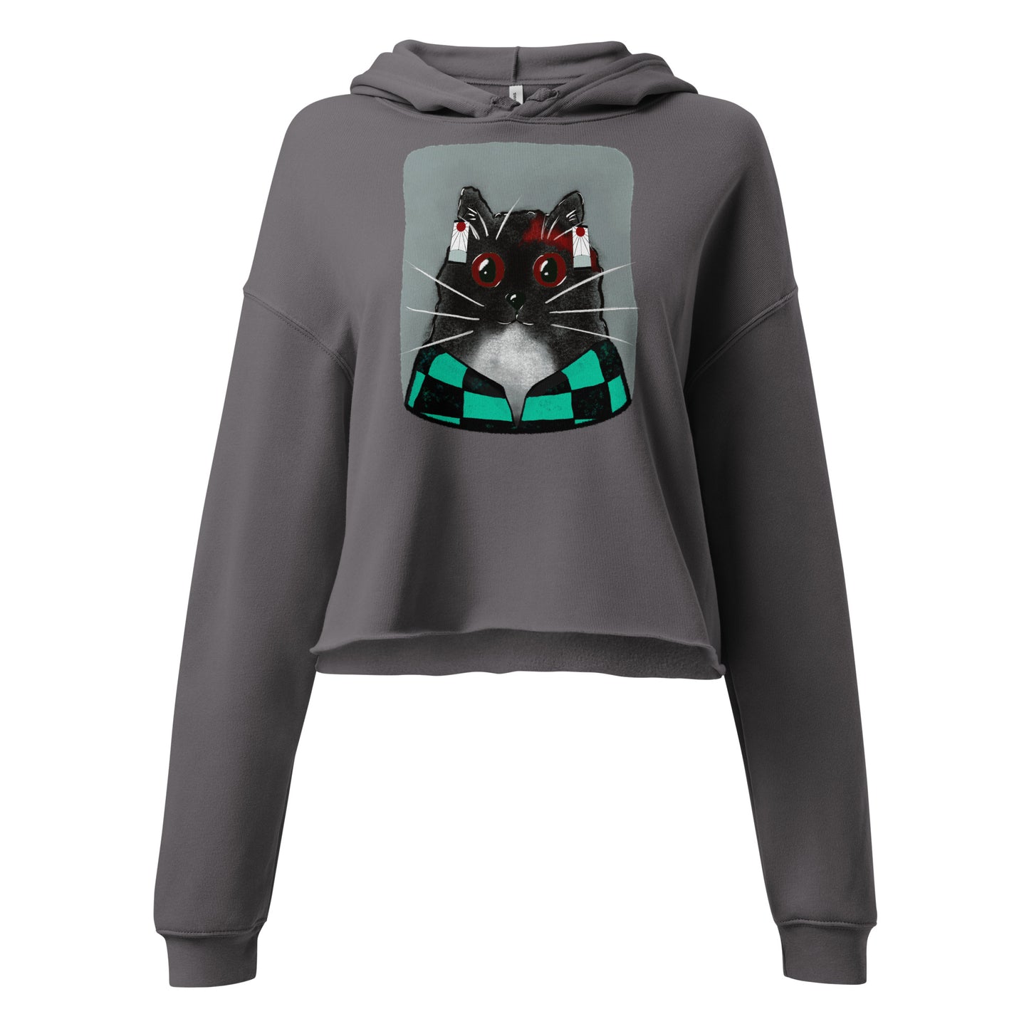 Manga/Anime Cat T Cropped Hoodie